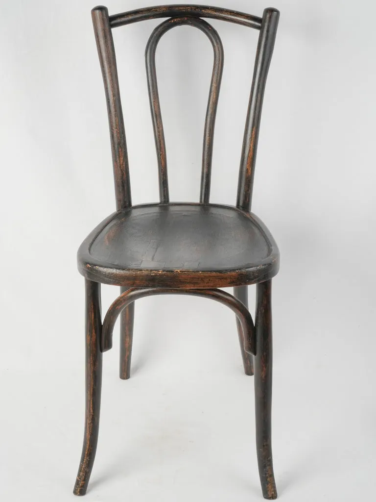 Early 20th century French bistro chair w/ blackened patina