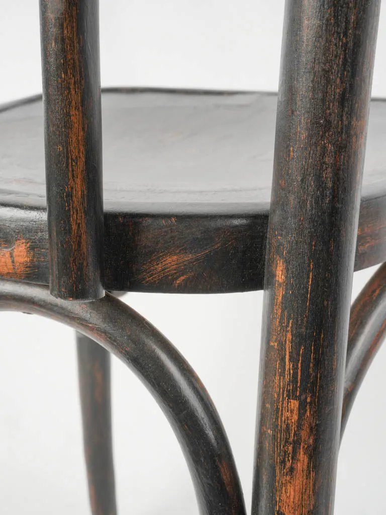 Early 20th century French bistro chair w/ blackened patina