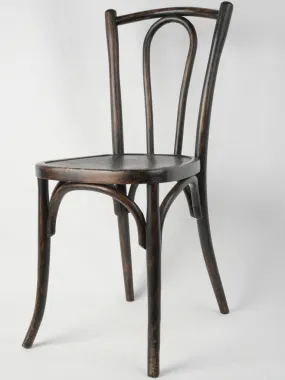 Early 20th century French bistro chair w/ blackened patina