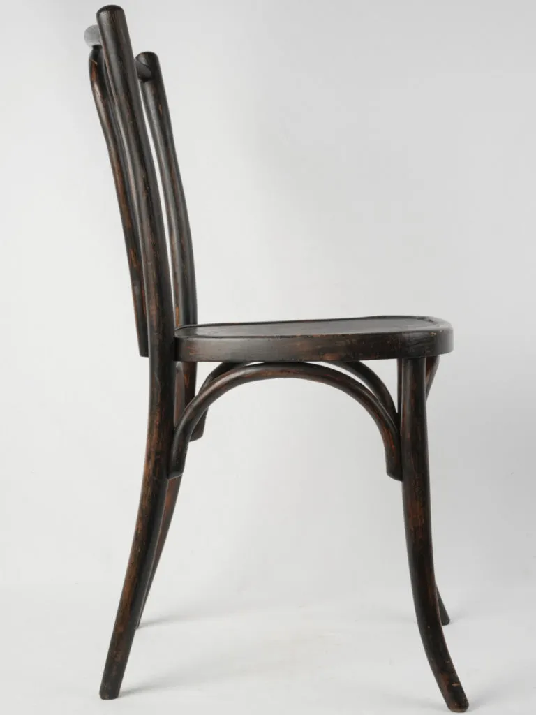 Early 20th century French bistro chair w/ blackened patina