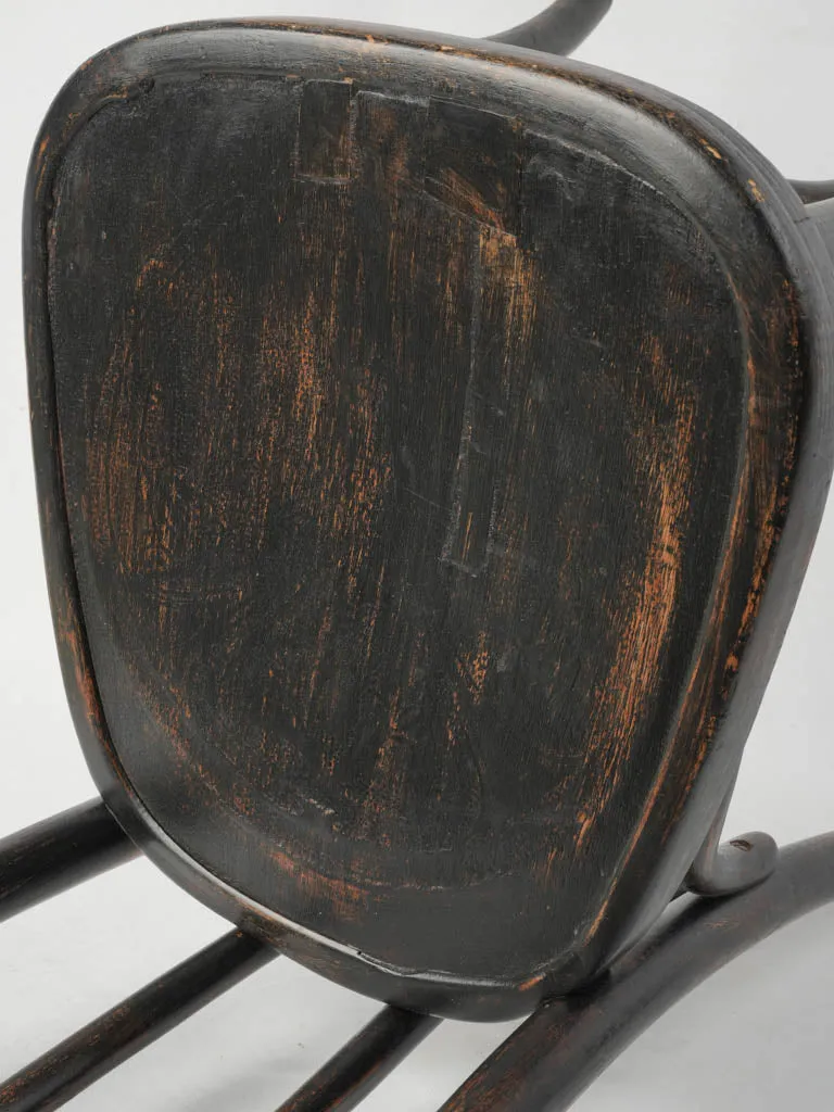 Early 20th century French bistro chair w/ blackened patina