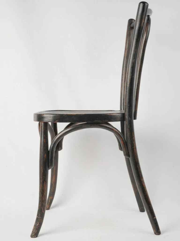 Early 20th century French bistro chair w/ blackened patina