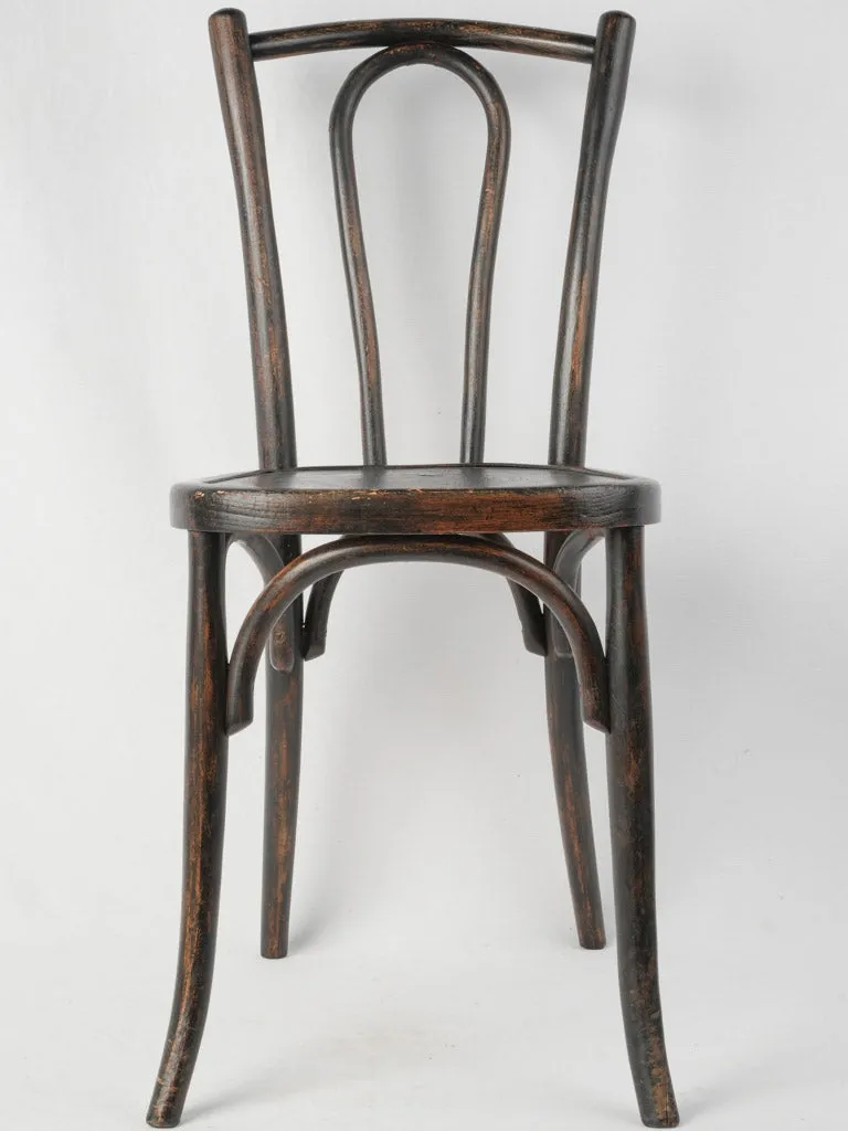 Early 20th century French bistro chair w/ blackened patina