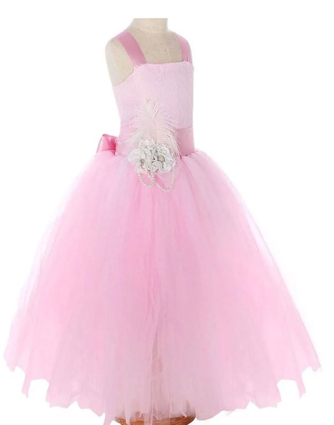 Fairy Tutu Flower Girl Dress - Pink