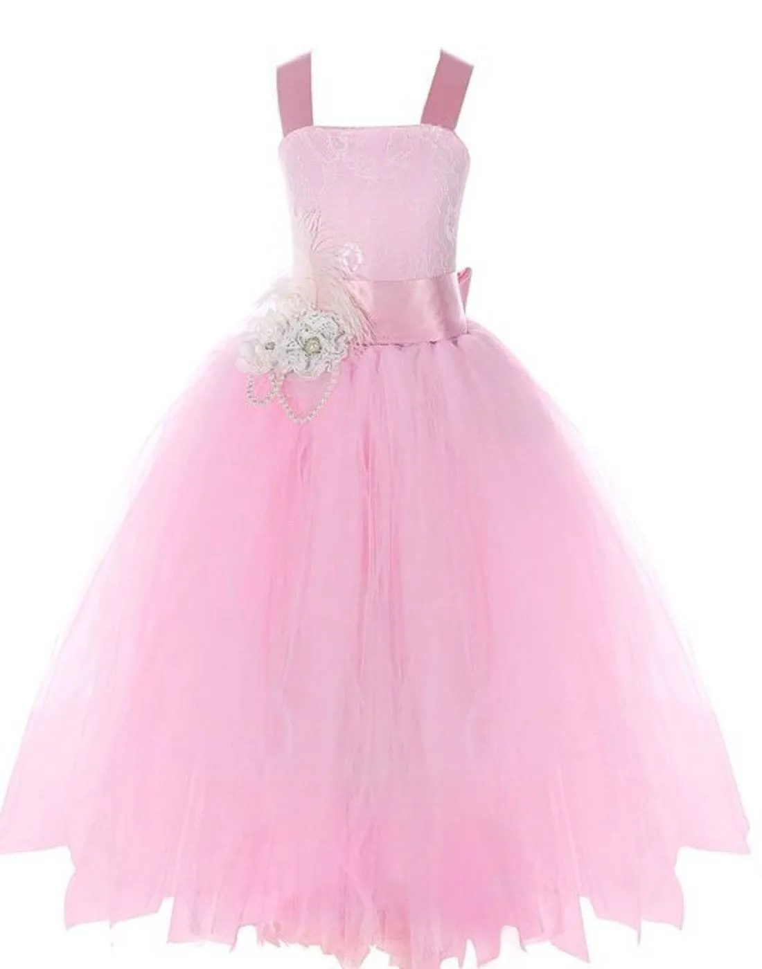 Fairy Tutu Flower Girl Dress - Pink