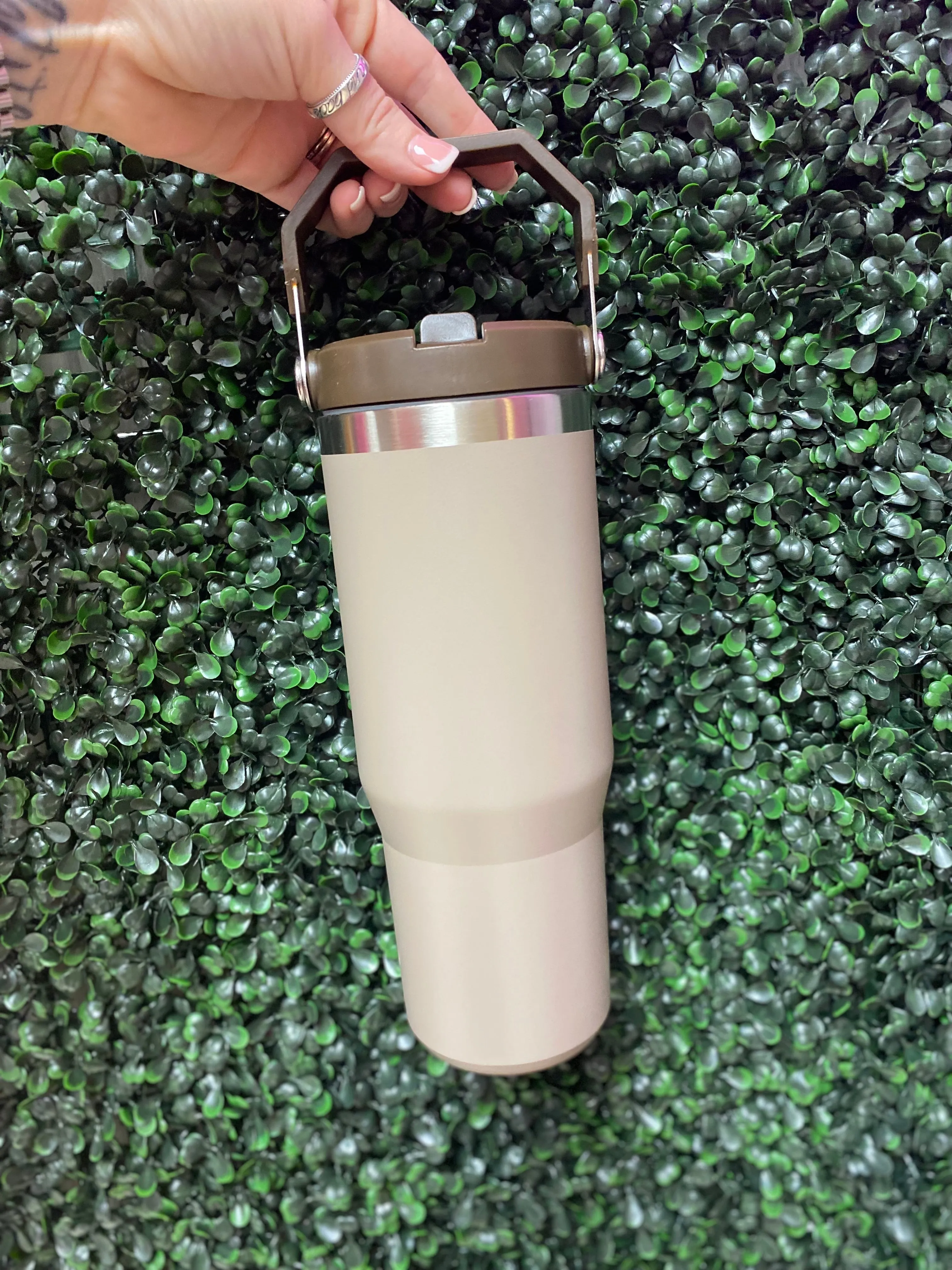 Flip Straw Tumbler- Ash Mocha