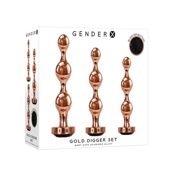 Gender X Gold Digger Set - Rose Gold/black