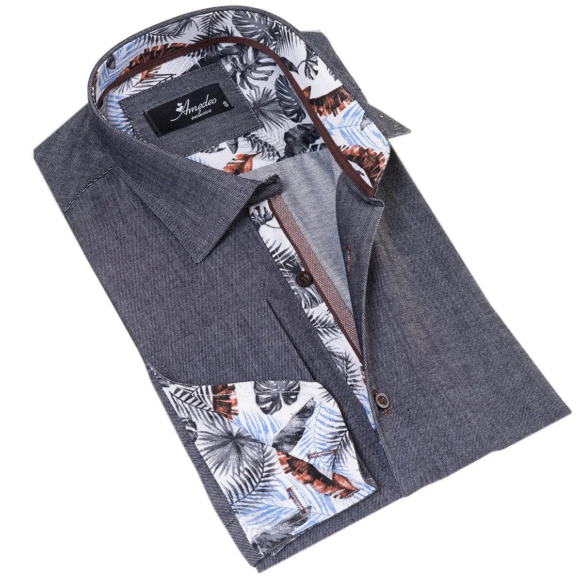 Gray TropicalTone Slim Fit Shirt