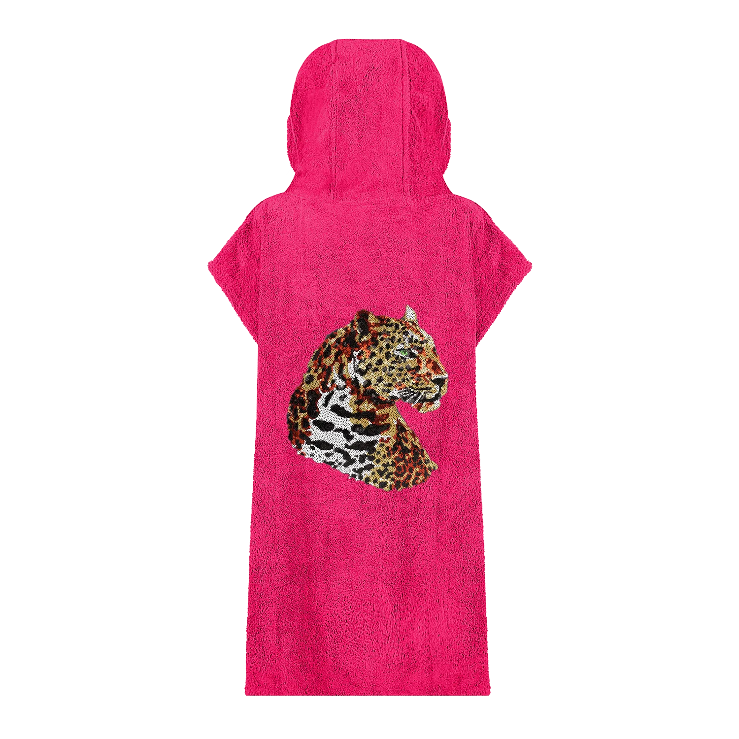 Green Eyed Leopard Beach Robe