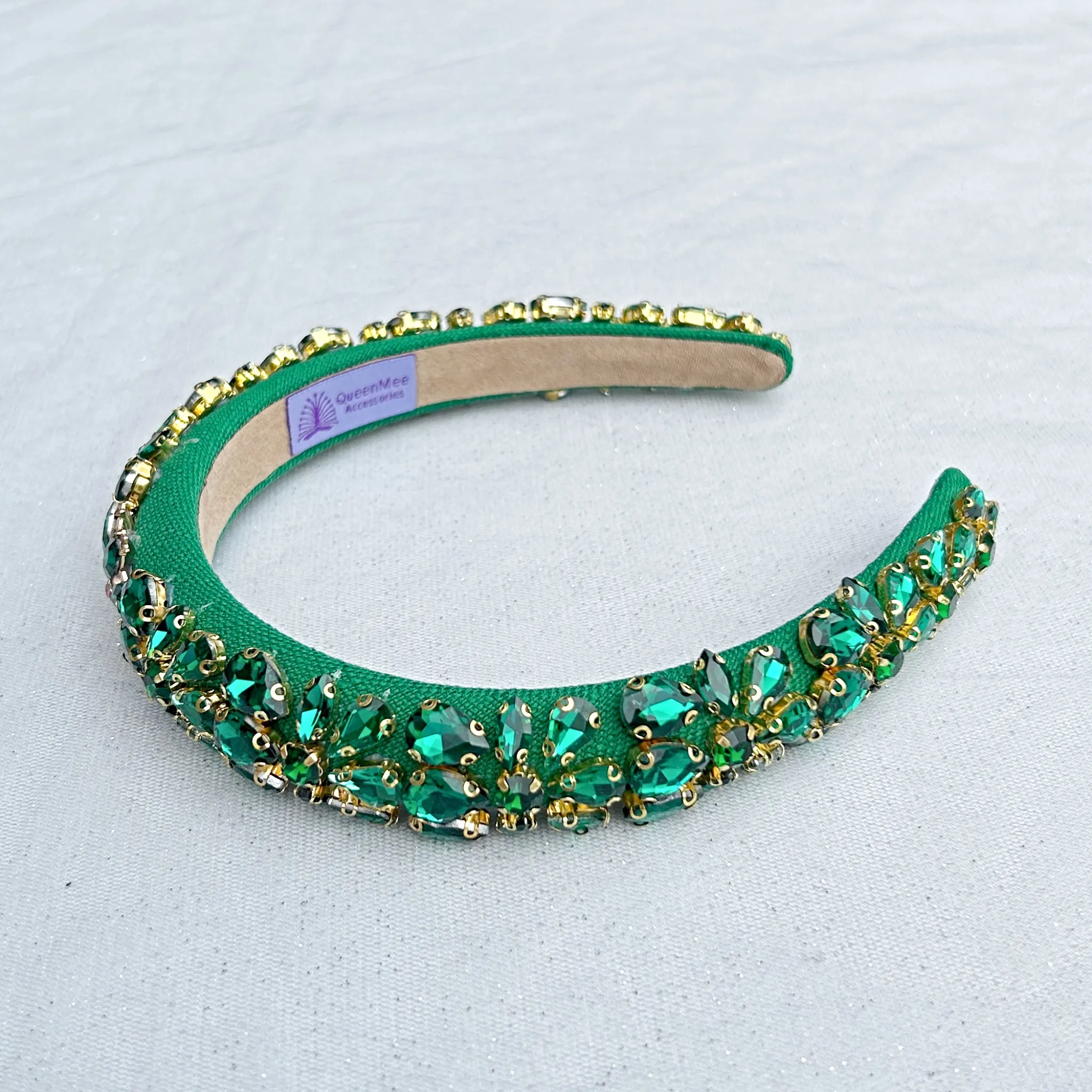 Green Jewelled Headpiece Crystal Headband