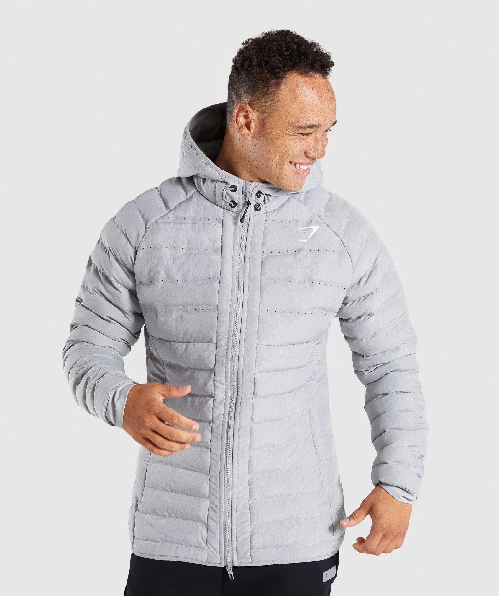 Gymshark Sector Jacket V2 - Light Grey