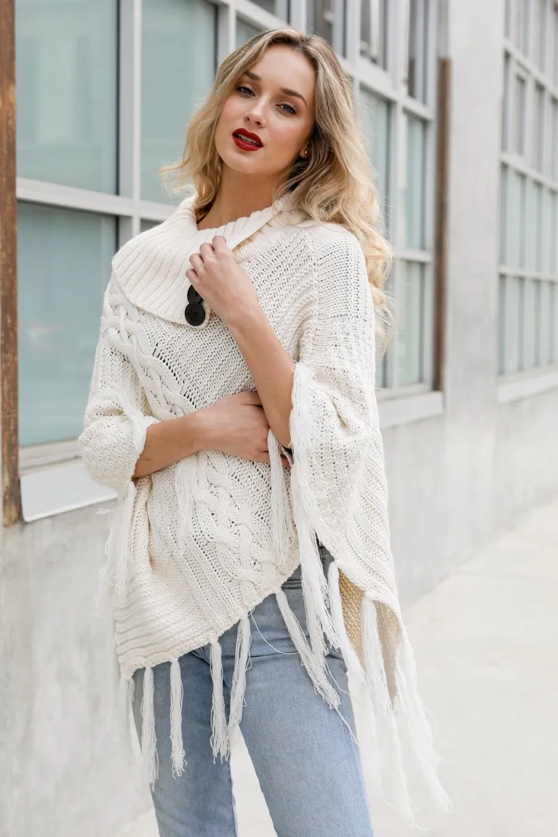 High Neck Poncho