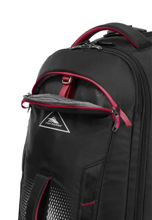 HIGH SIERRA COMPOSITE V4 56CM WHEELED DUFFLE BACKPACK STRAPS