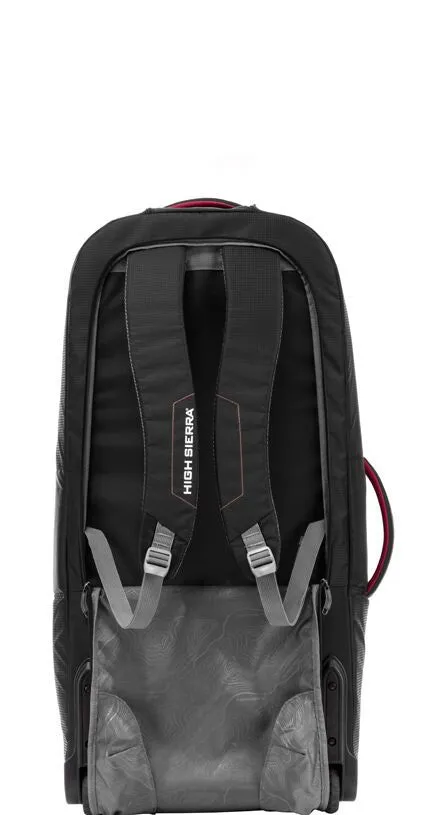 HIGH SIERRA COMPOSITE V4 76CM WHEELED DUFFLE BACKPACK STRAPS