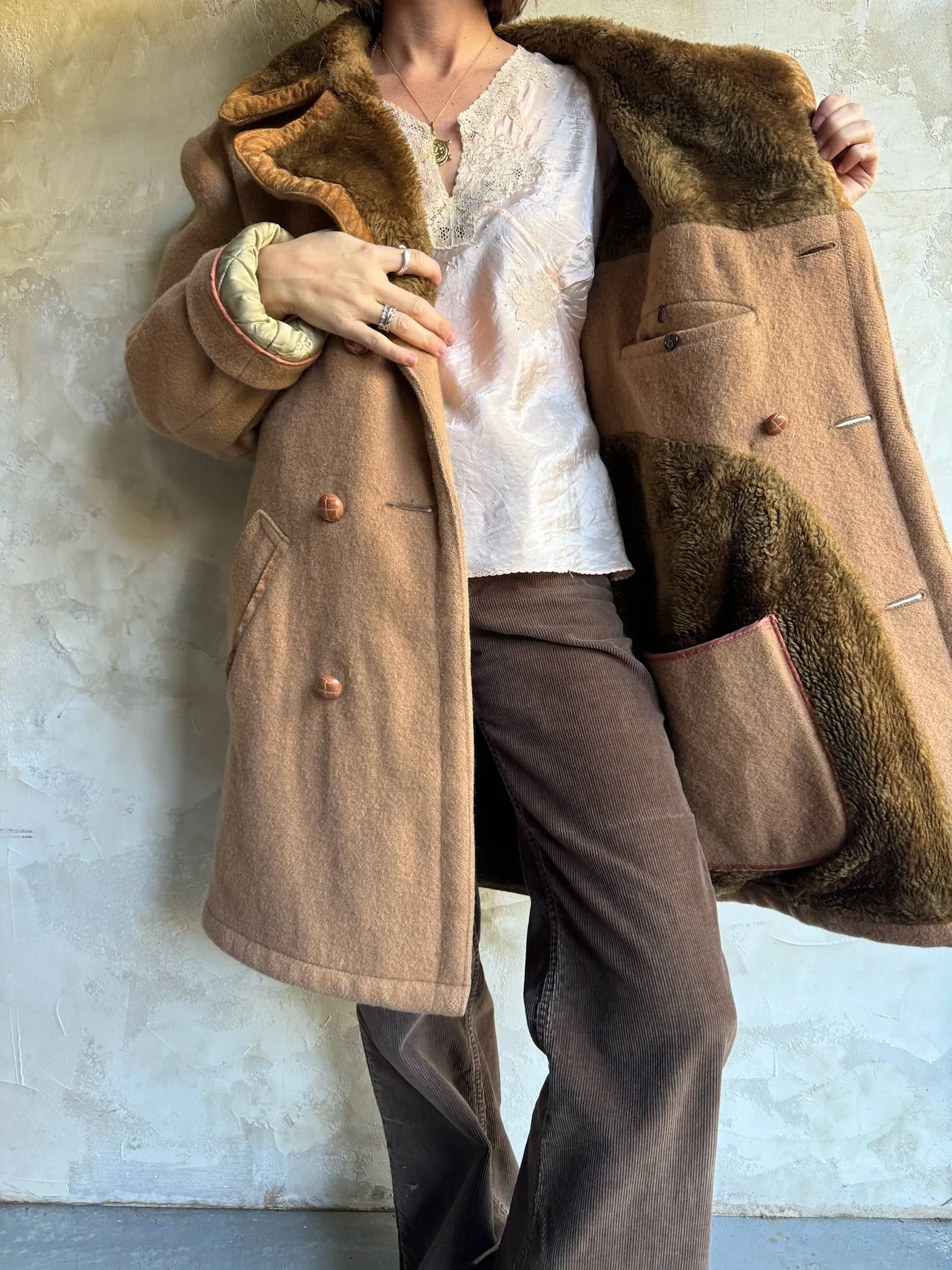 Hudson's Bay Tan Wool Coat