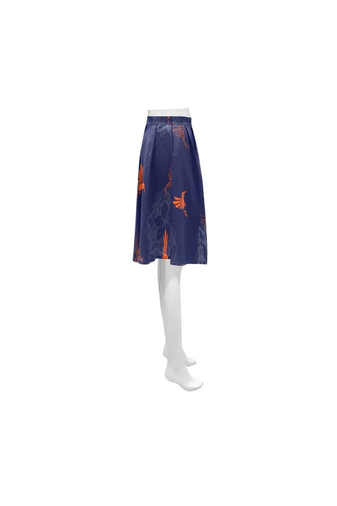 Hummingbird Orange Athena Women's Short Skirt