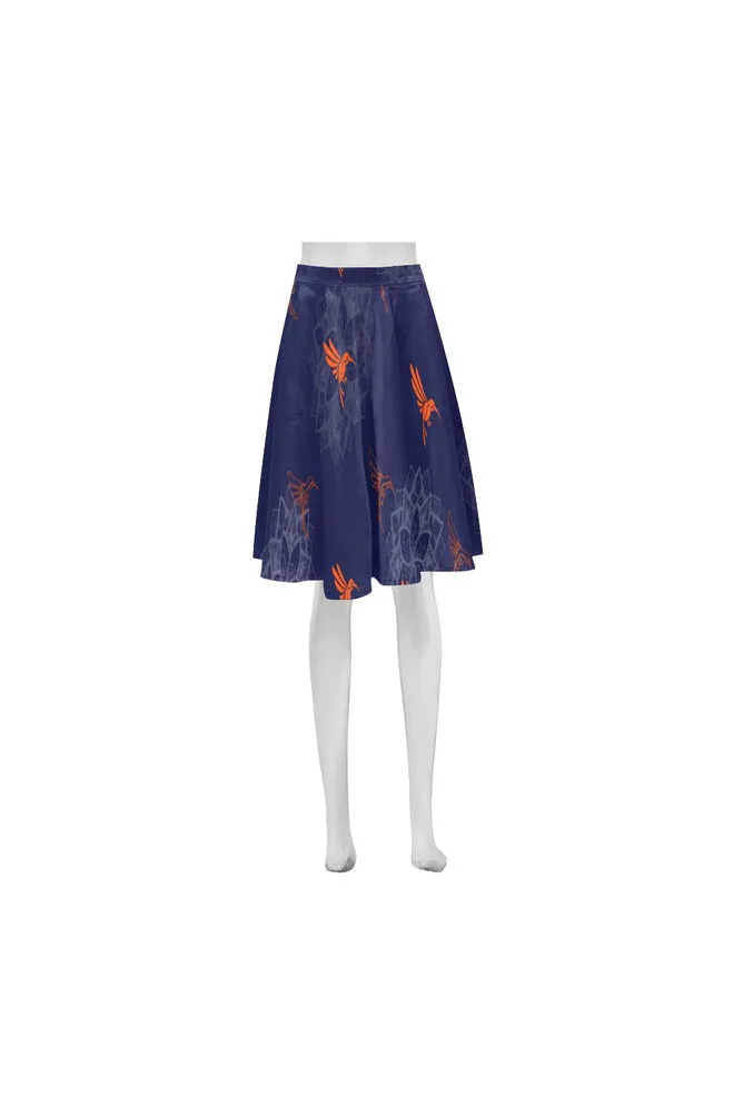 Hummingbird Orange Athena Women's Short Skirt