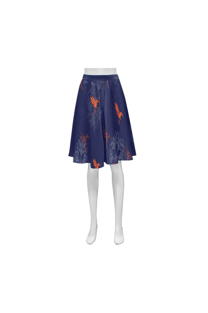 Hummingbird Orange Athena Women's Short Skirt