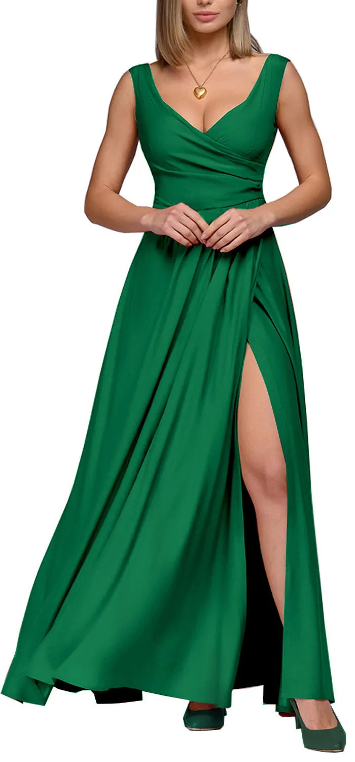 IKEARLAX  Independent Station Wish  EBay Summer New Solid Color Sleeveless Waist Dress Formal Dress