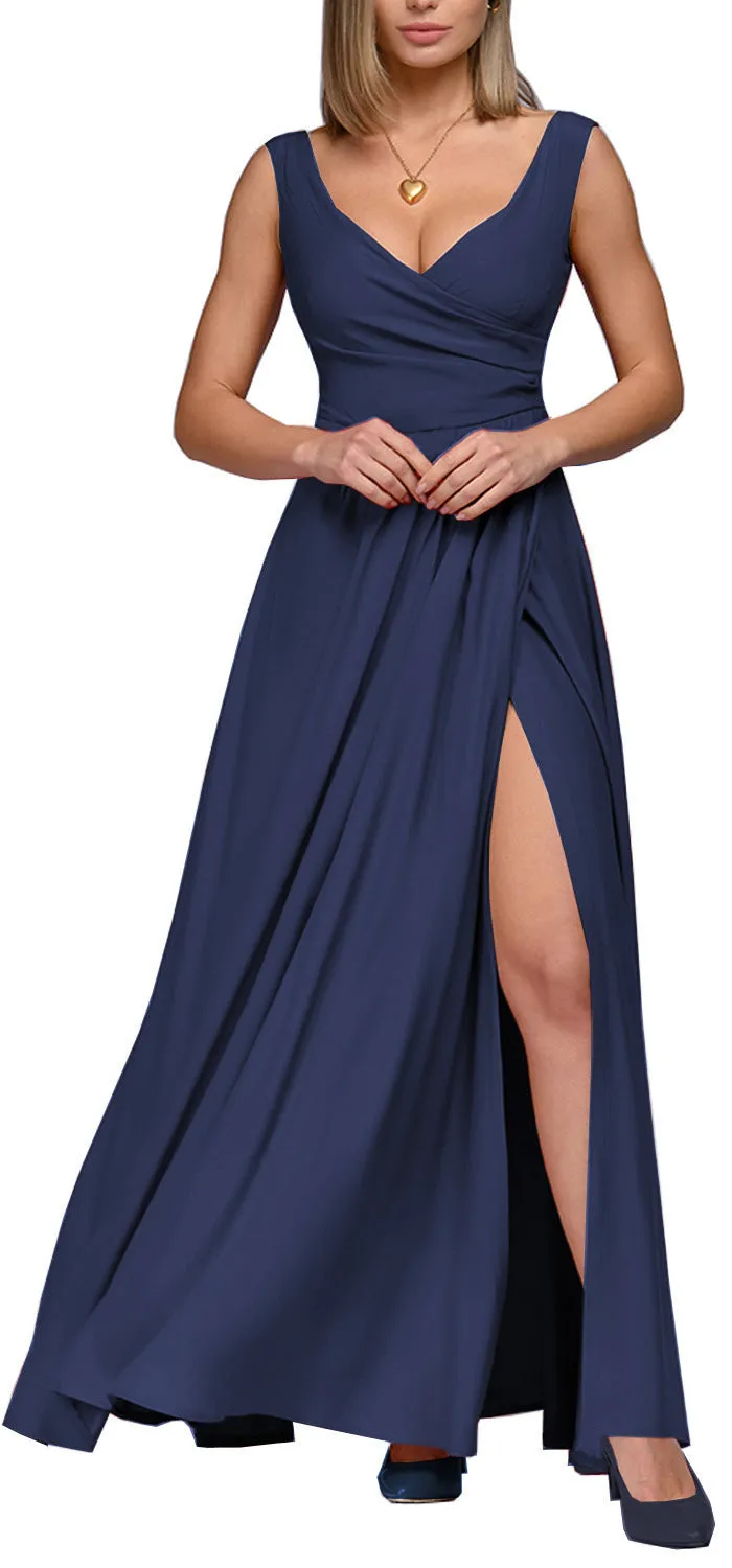 IKEARLAX  Independent Station Wish  EBay Summer New Solid Color Sleeveless Waist Dress Formal Dress