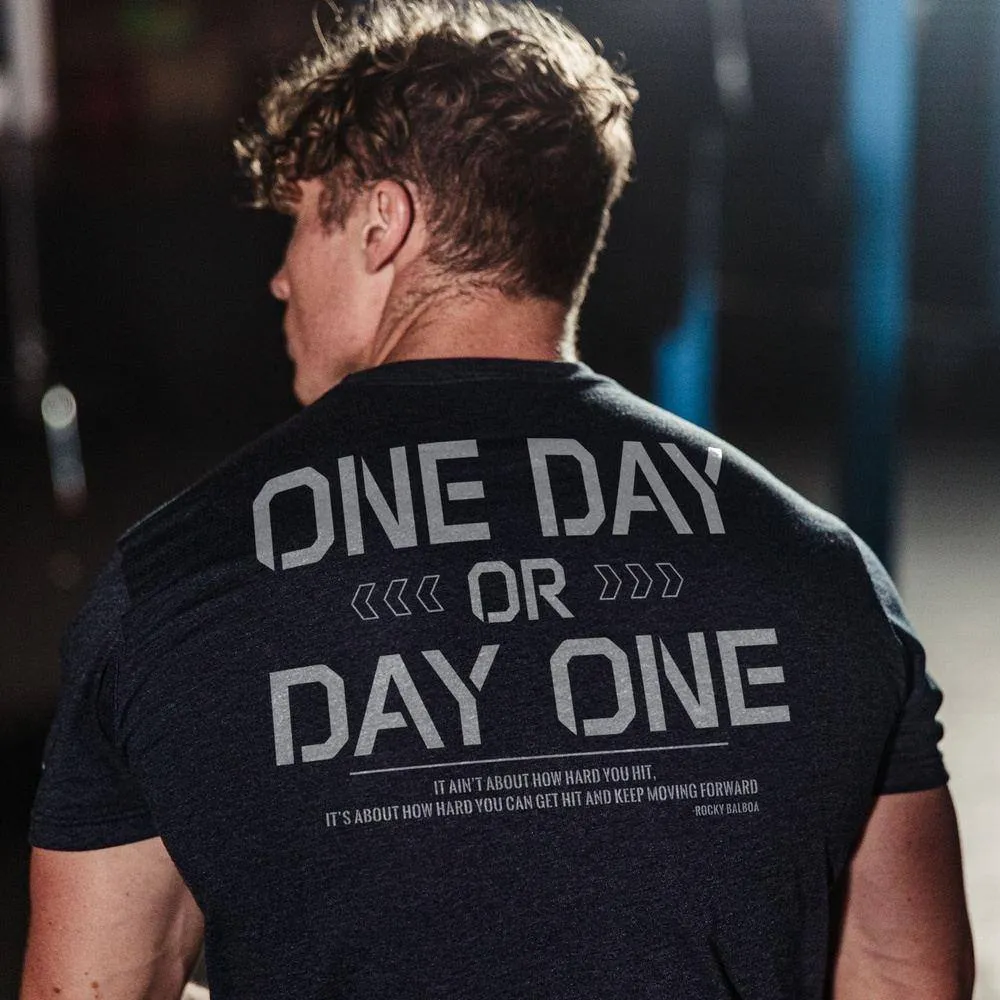 It's Nate - One Day Or Day One T-Shirt - Midnight Navy