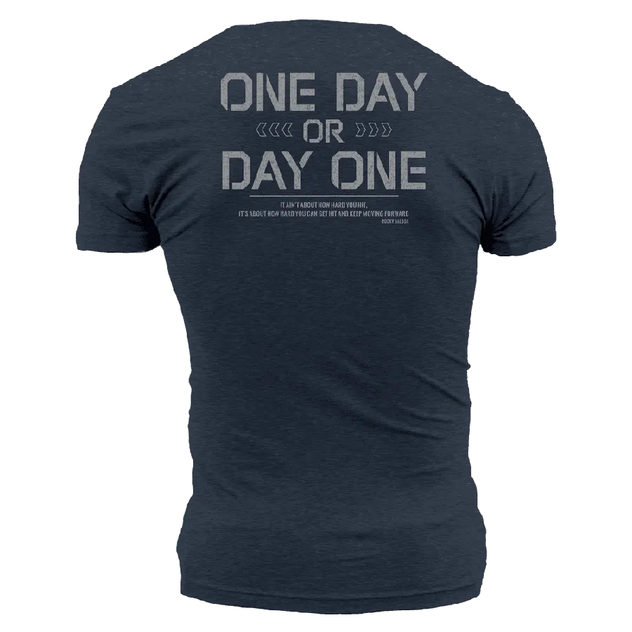 It's Nate - One Day Or Day One T-Shirt - Midnight Navy