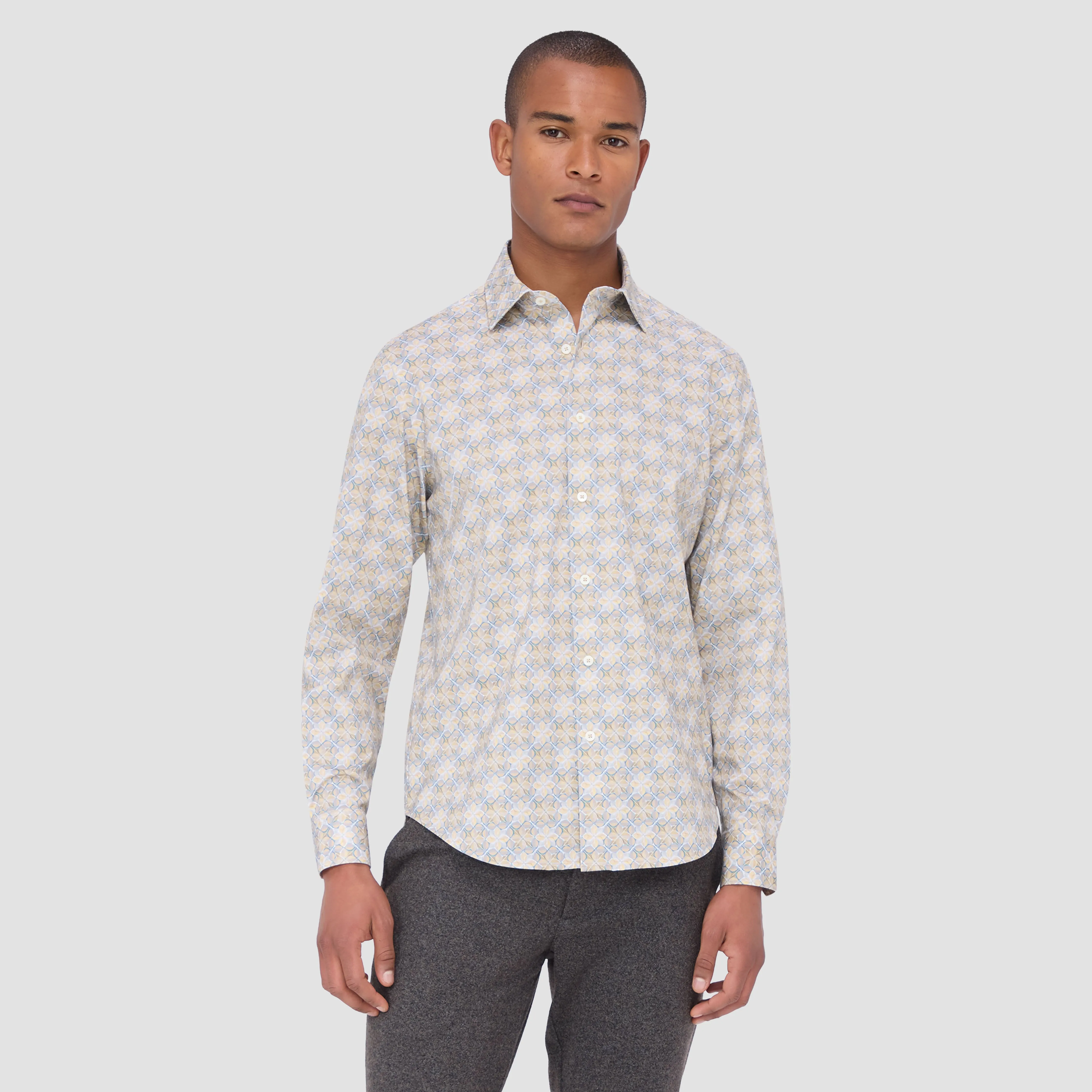 James Geometric Abstract OoohCotton Shirt