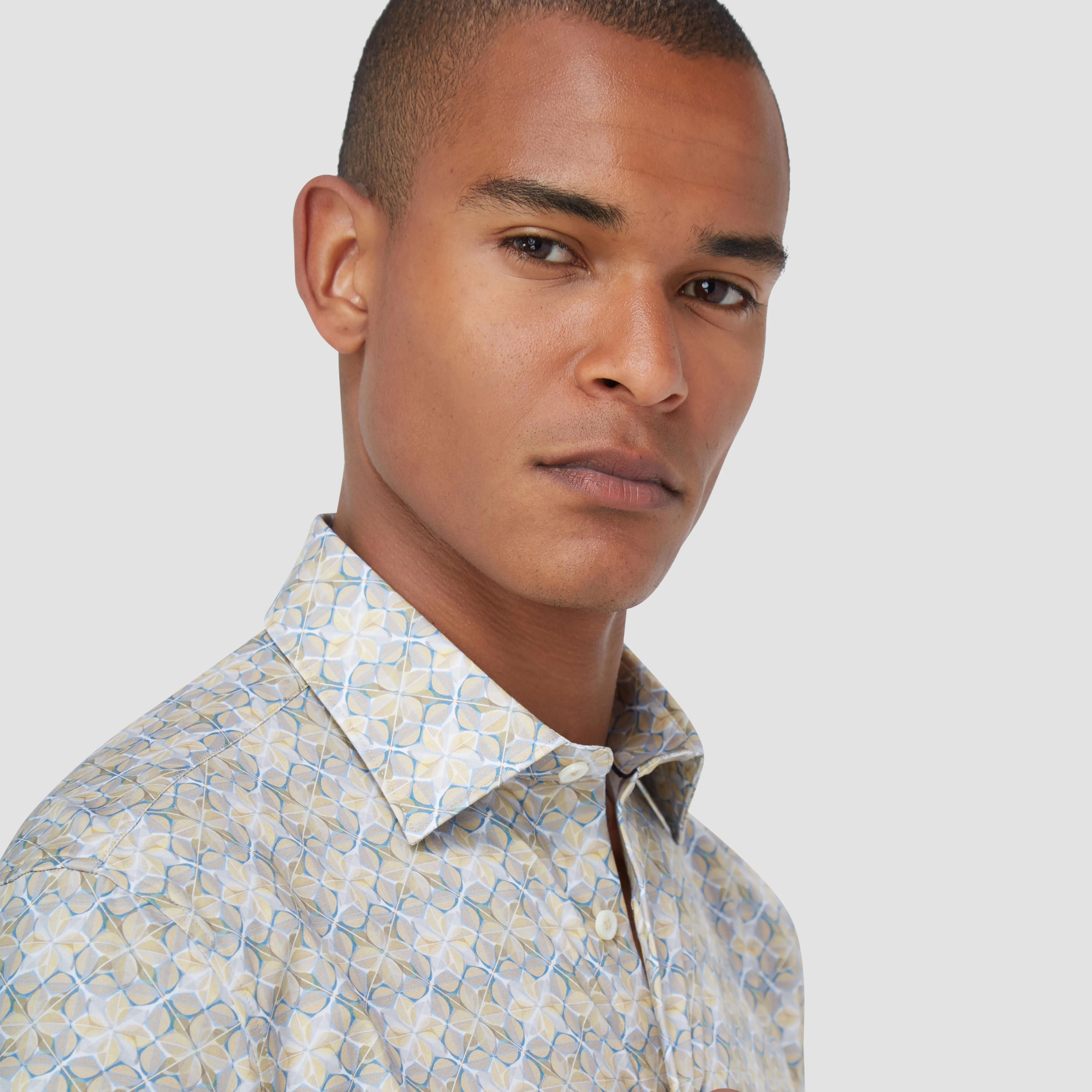 James Geometric Abstract OoohCotton Shirt