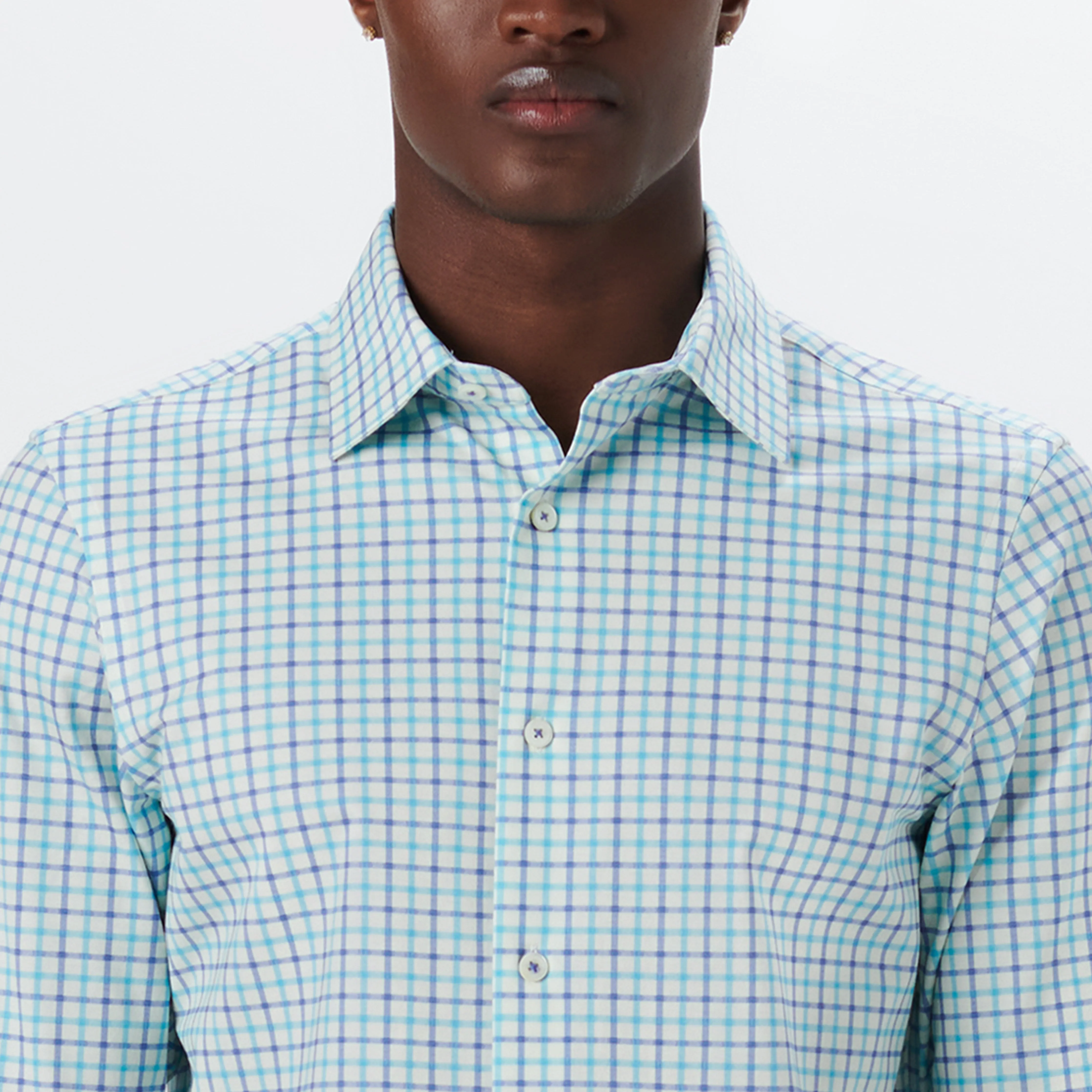 JAMES Tattersall Check OoohCotton Twill Shirt