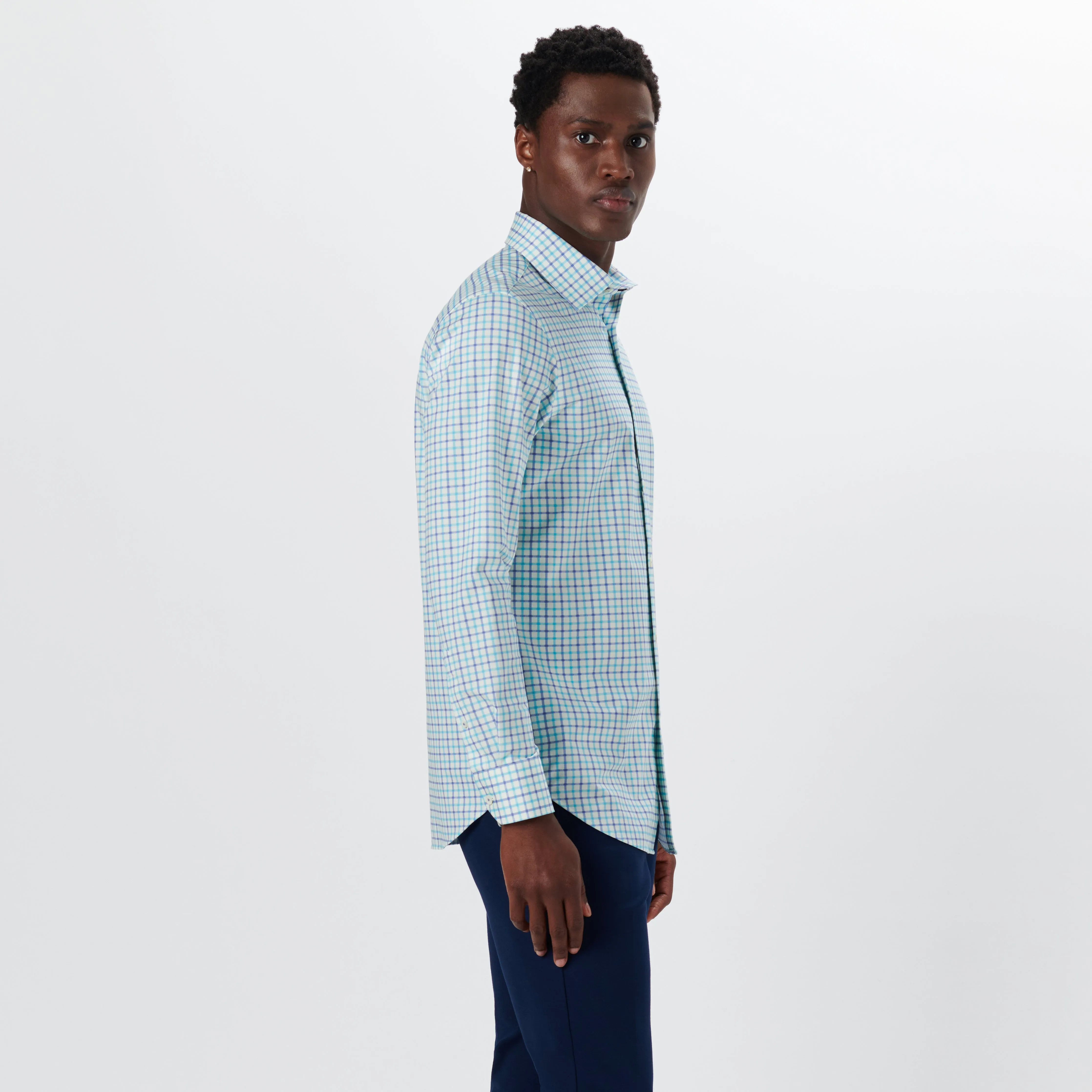 JAMES Tattersall Check OoohCotton Twill Shirt