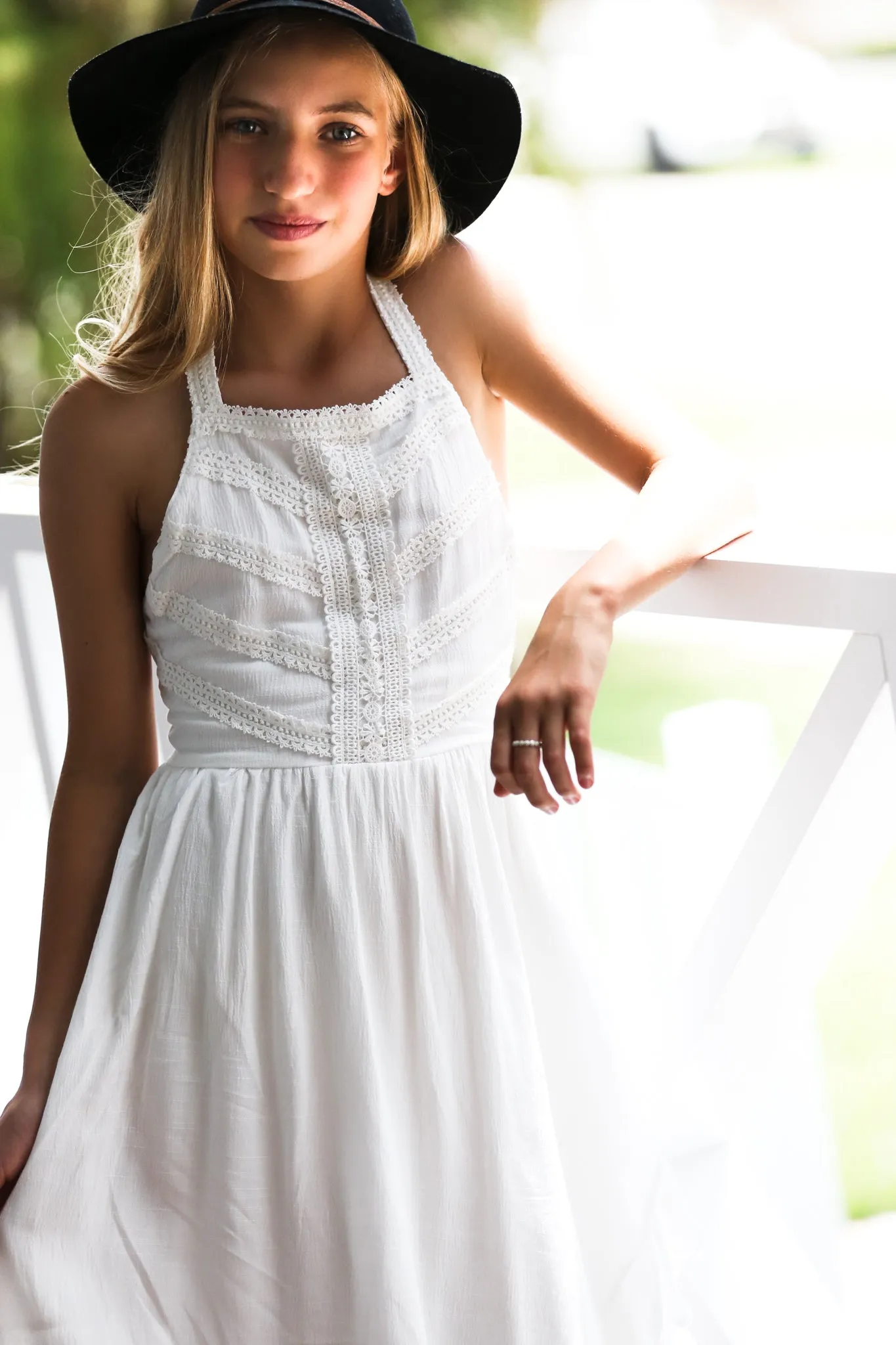 Kaya- Ivory maxi dress tween