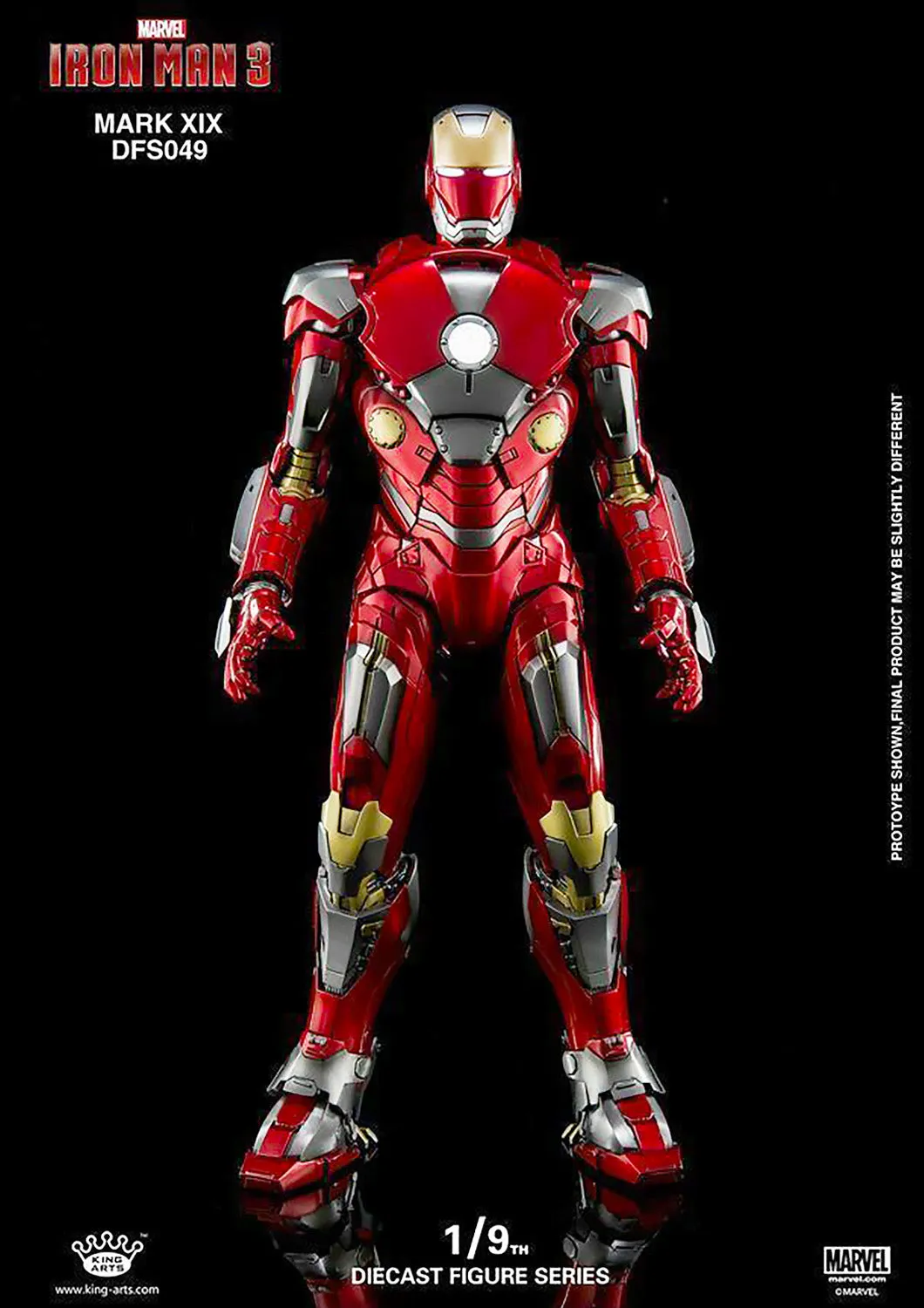 KING ARTS DIECAST IRON MAN MARK XIX - MARK 19 1/9 SCALE - DFS049