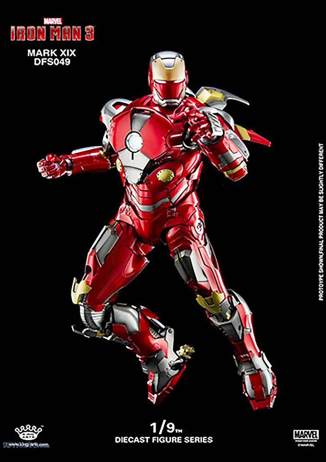 KING ARTS DIECAST IRON MAN MARK XIX - MARK 19 1/9 SCALE - DFS049