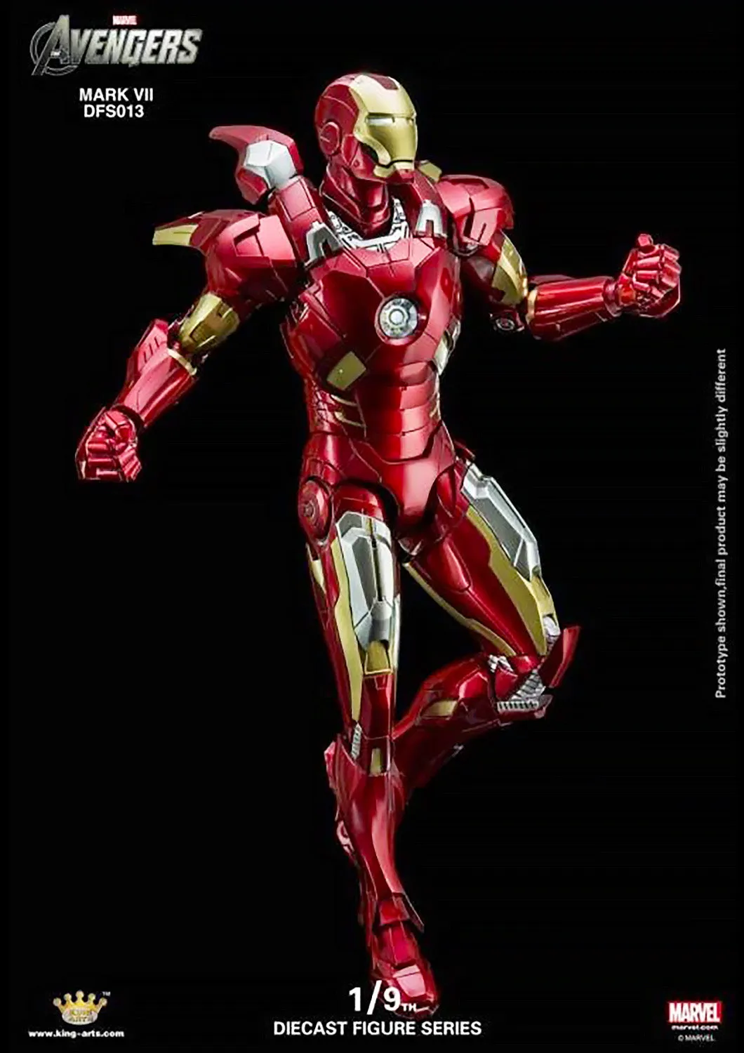 KING ARTS IRON MAN MARK VII - MARK 7 VIP VERSION 1/9 SCALE - DFS013V