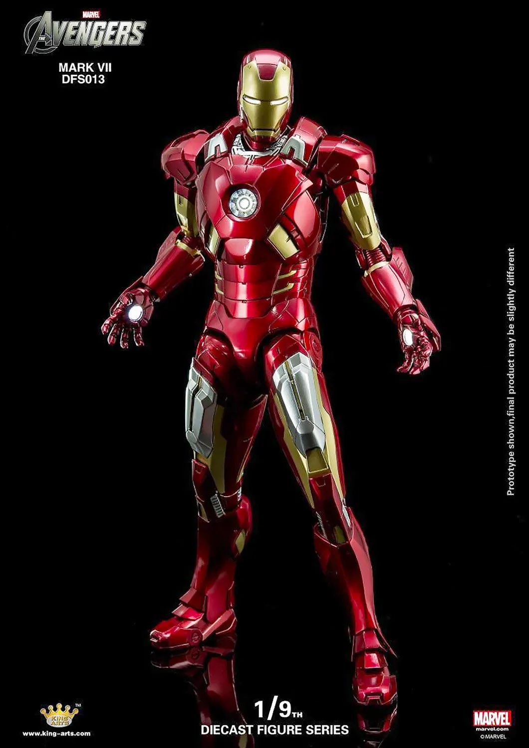 KING ARTS IRON MAN MARK VII - MARK 7 VIP VERSION 1/9 SCALE - DFS013V