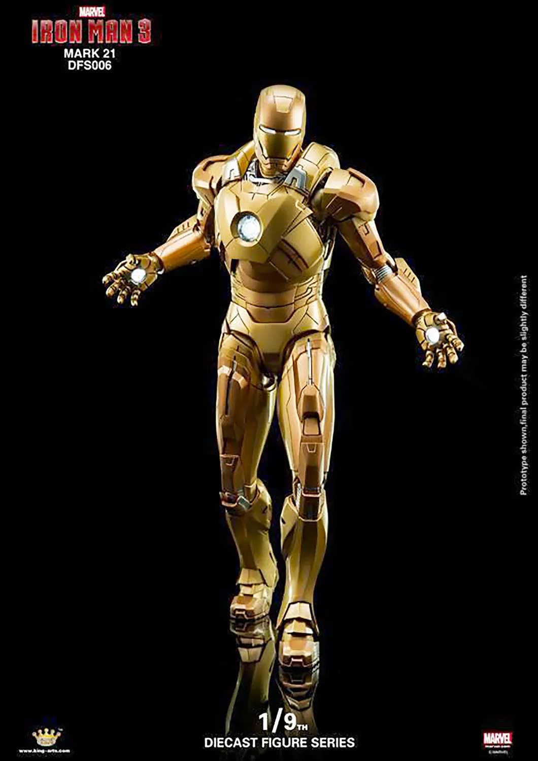 KING ARTS IRON MAN MARK XXI - MARK 21 MIDAS 1/9 SCALE - DFS006