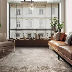 Kuza Border Beige Rug - Multiple Sizes