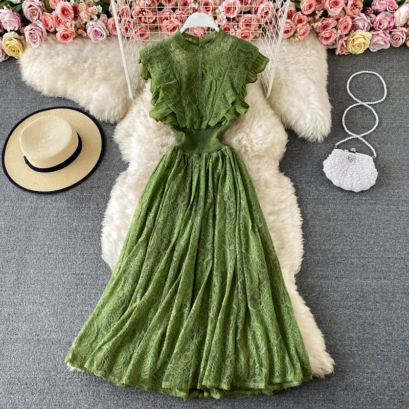 Lace Elegant Dress, Boho Summer Dress For Women