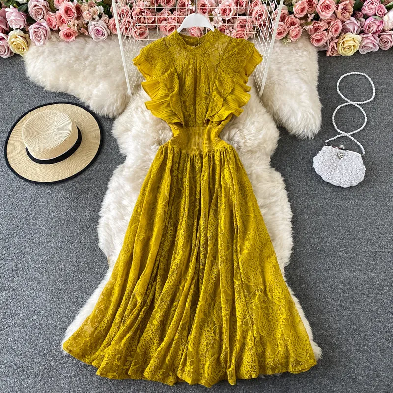 Lace Elegant Dress, Boho Summer Dress For Women