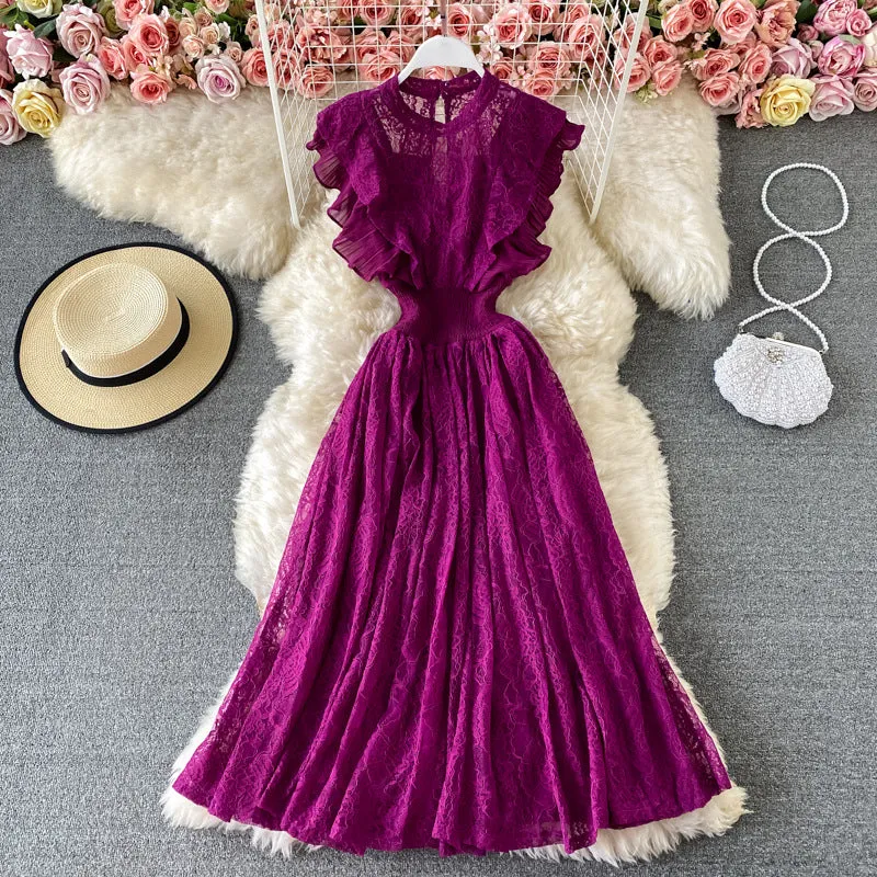 Lace Elegant Dress, Boho Summer Dress For Women