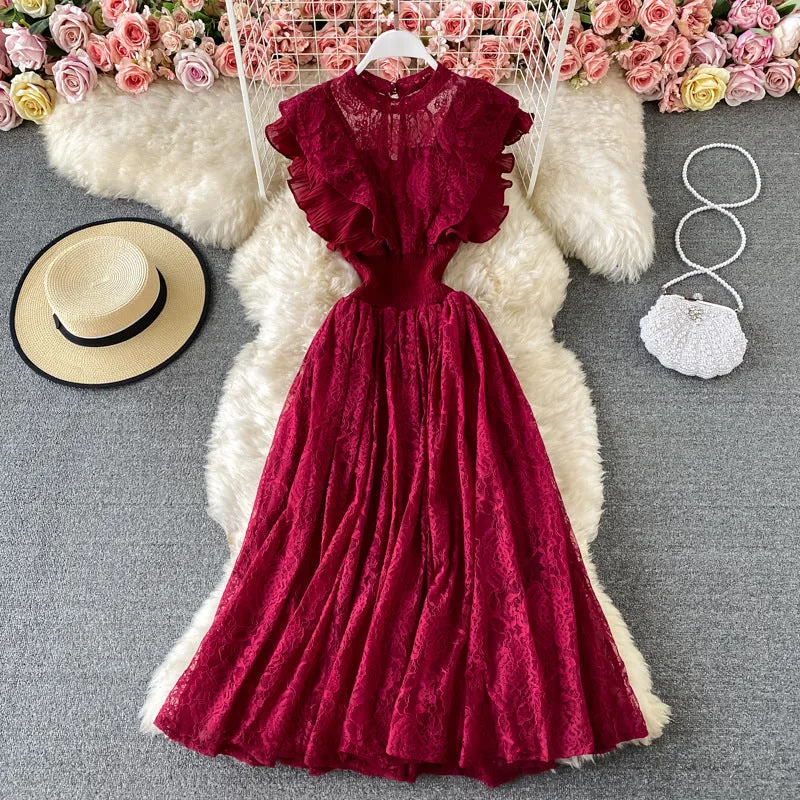 Lace Elegant Dress, Boho Summer Dress For Women