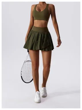 Layered Front Tennis Skirt