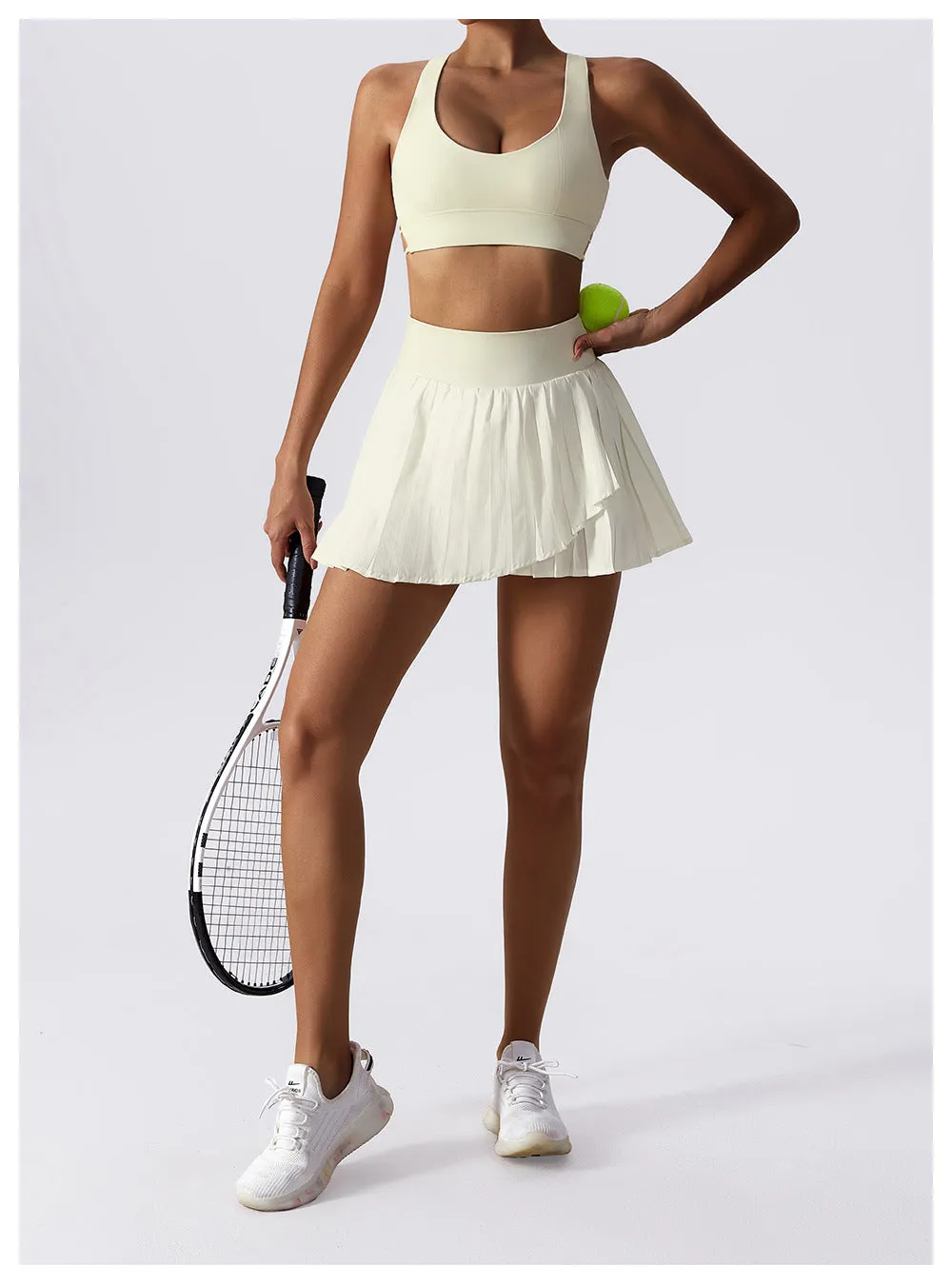 Layered Front Tennis Skirt