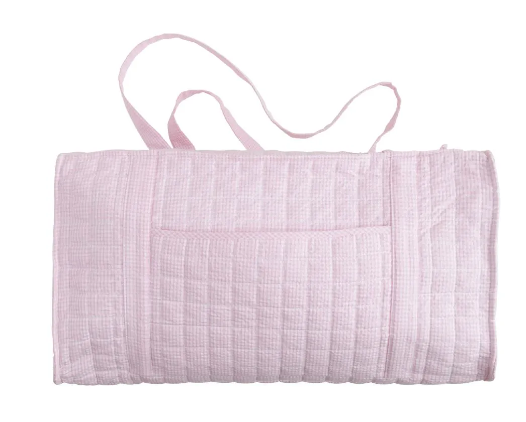 Light Pink Quilted Luggage