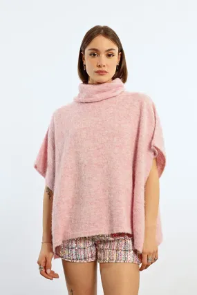 Lili Sidonio Light Pink Multi Poncho