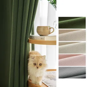 Lisse Textured Window Curtains Drapery