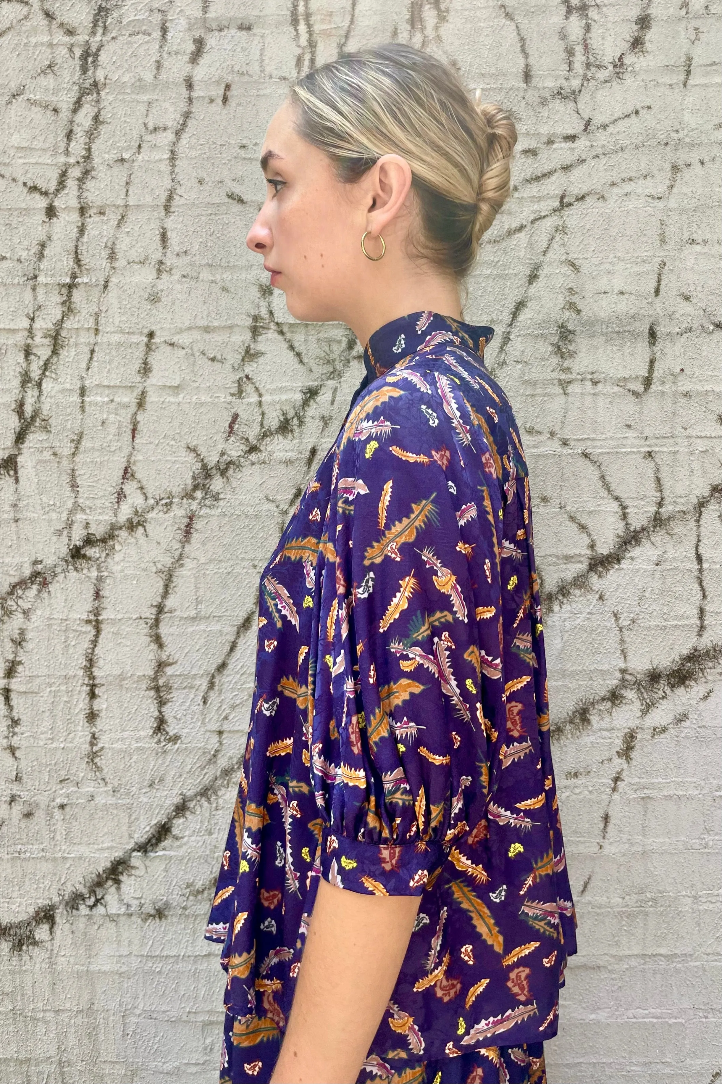 Livia Blouse in Feather Print