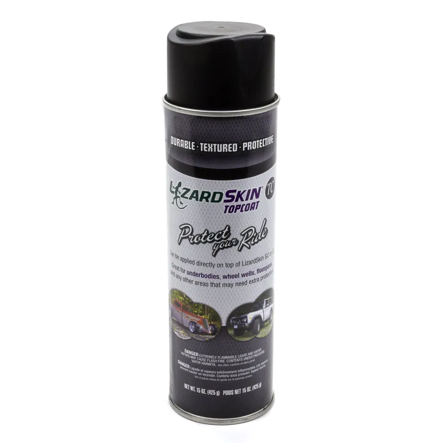 LizardSkin Top Coat Rubberized Paint - Gloss Black - 15 oz Aerosol