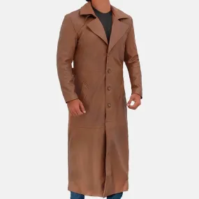 Lone Ranger Mens Leather Duster Coat