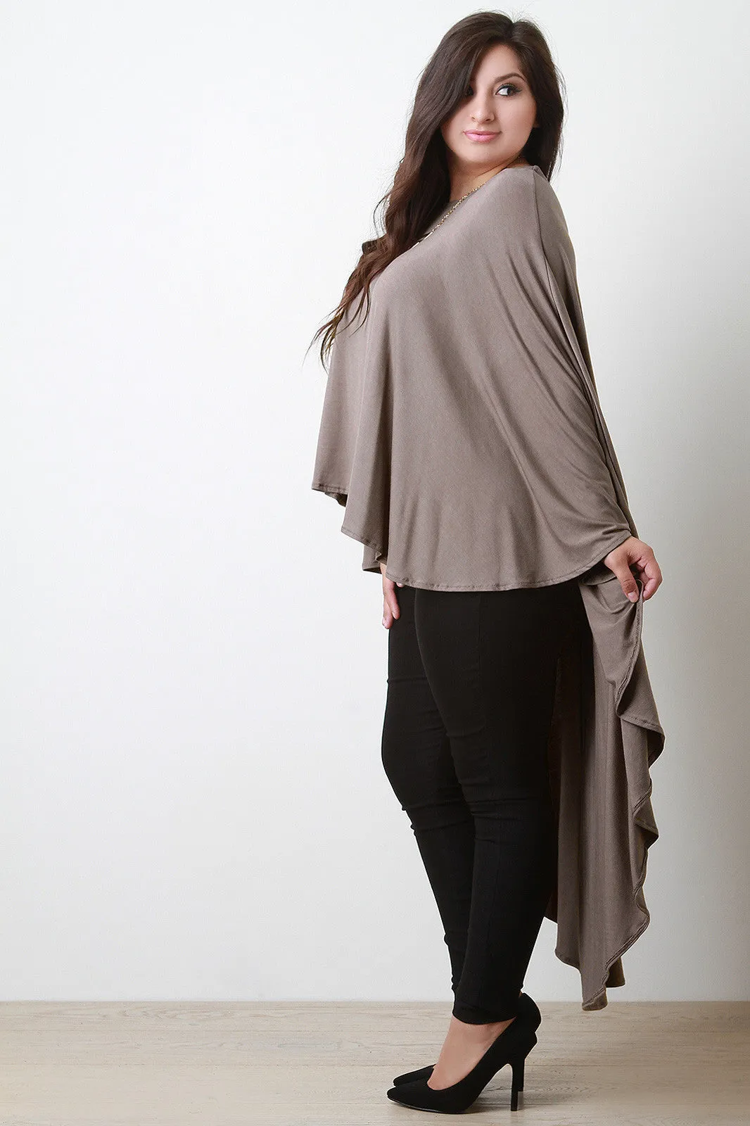 Longline Drape Poncho